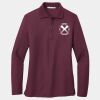 Women's Silk Touch Long Sleeve Polo Thumbnail